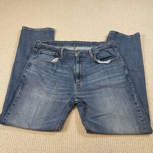 Levi's 505 Regular Fit Men's 38x32 Medium Wash Denim Straight Leg Jeans